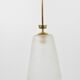 Brass Crown Pendant Light in Gio Ponti Style, Mid-Century, Italy, 1950s