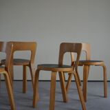 Model 65 dining chairs by Alvar Aalto for Artek, 1950