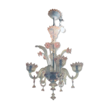Pink Murano chandelier