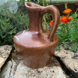 Pitcher in ceramic and tin from Savoy