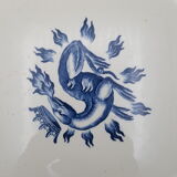 hollow serving dish François 1st dragon salamander iron earth Salins