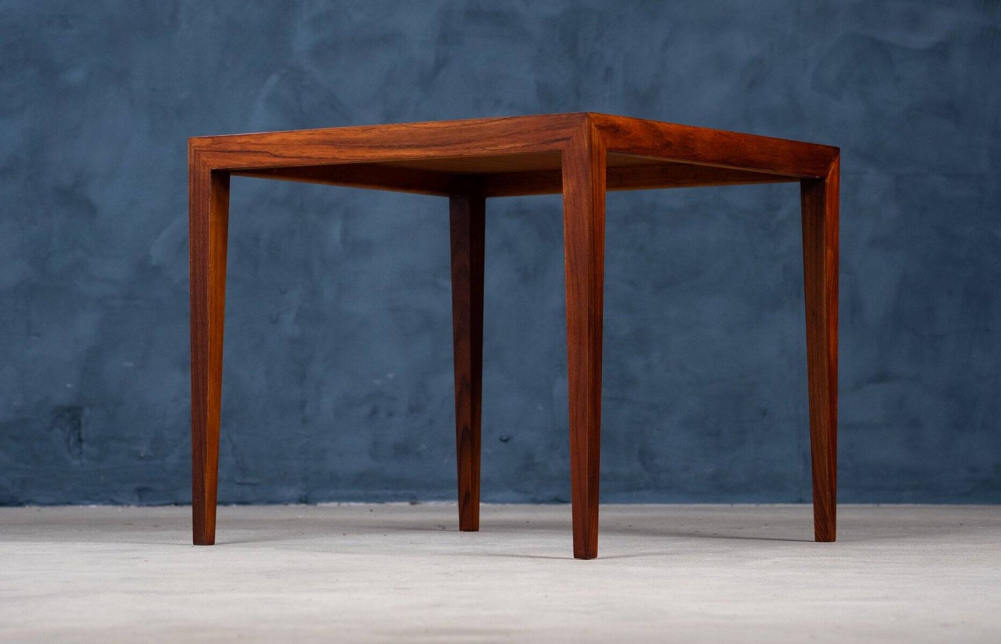 Table Basse ou d'Appoint Mid-Century en Palissandre par Severin Hansen pour Haslev Møbelsnedkeri, Danemark, 1950s