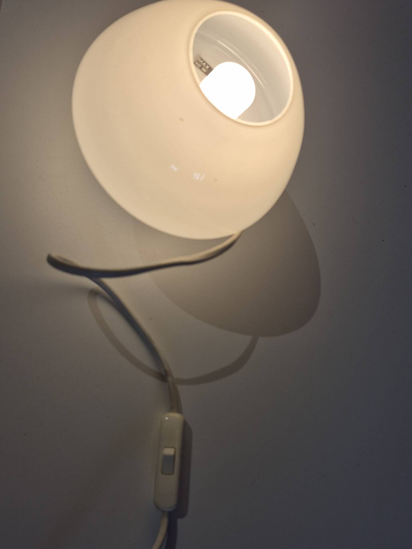 Small XS Odreco Dansk Glas Design mushroom glass lamp Denmark 13,5 cm