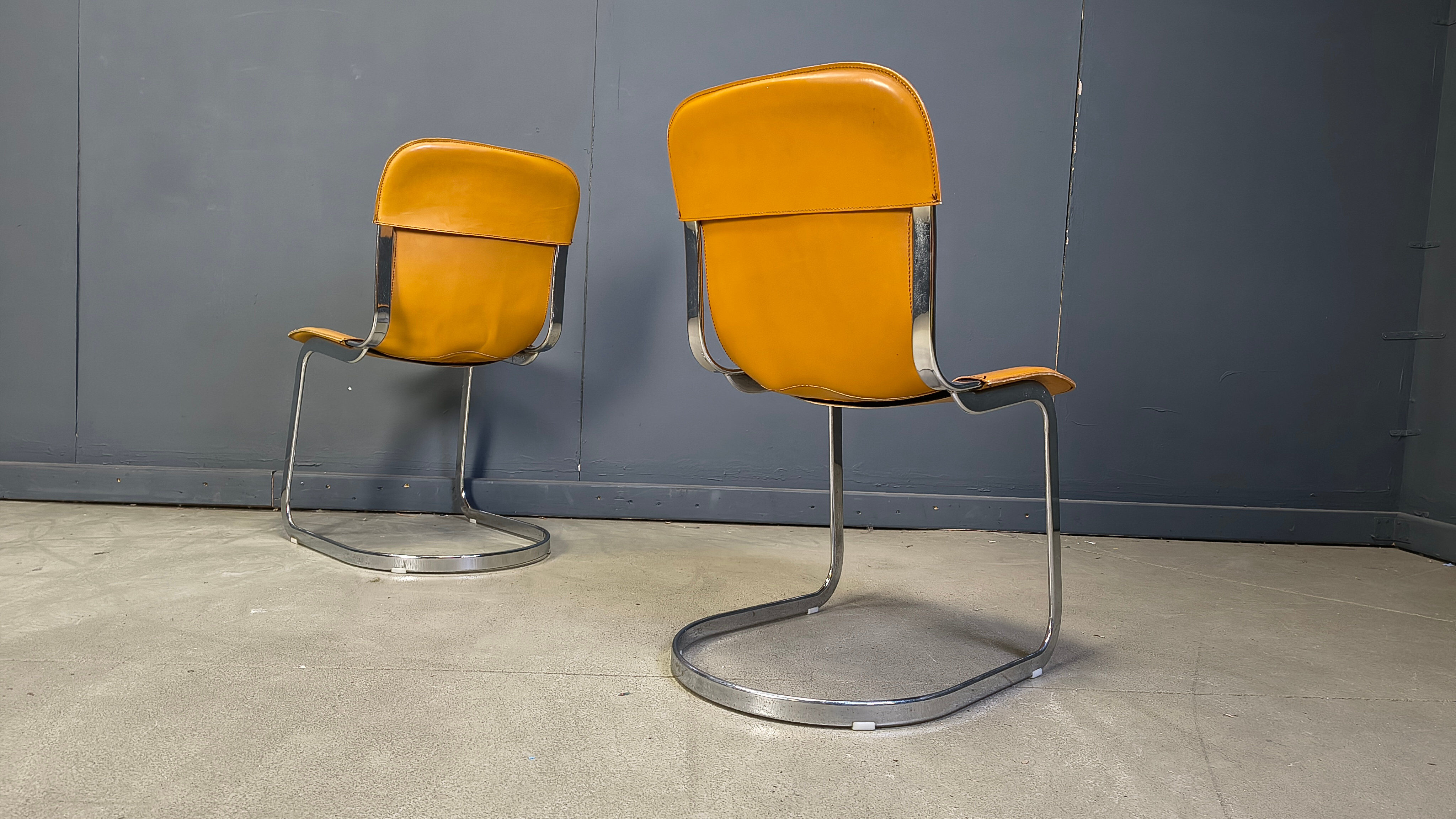 Vintage dining chairs by Cidue set of 6, 1970s