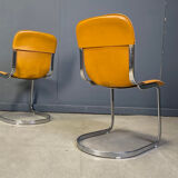 Vintage dining chairs by Cidue set of 6, 1970s