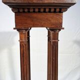 19th century high stand with 4 columns, walnut pedestal