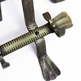 Metal wall coat rack