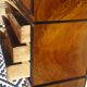 Napoleon III chest of drawers in walnut and burl walnut