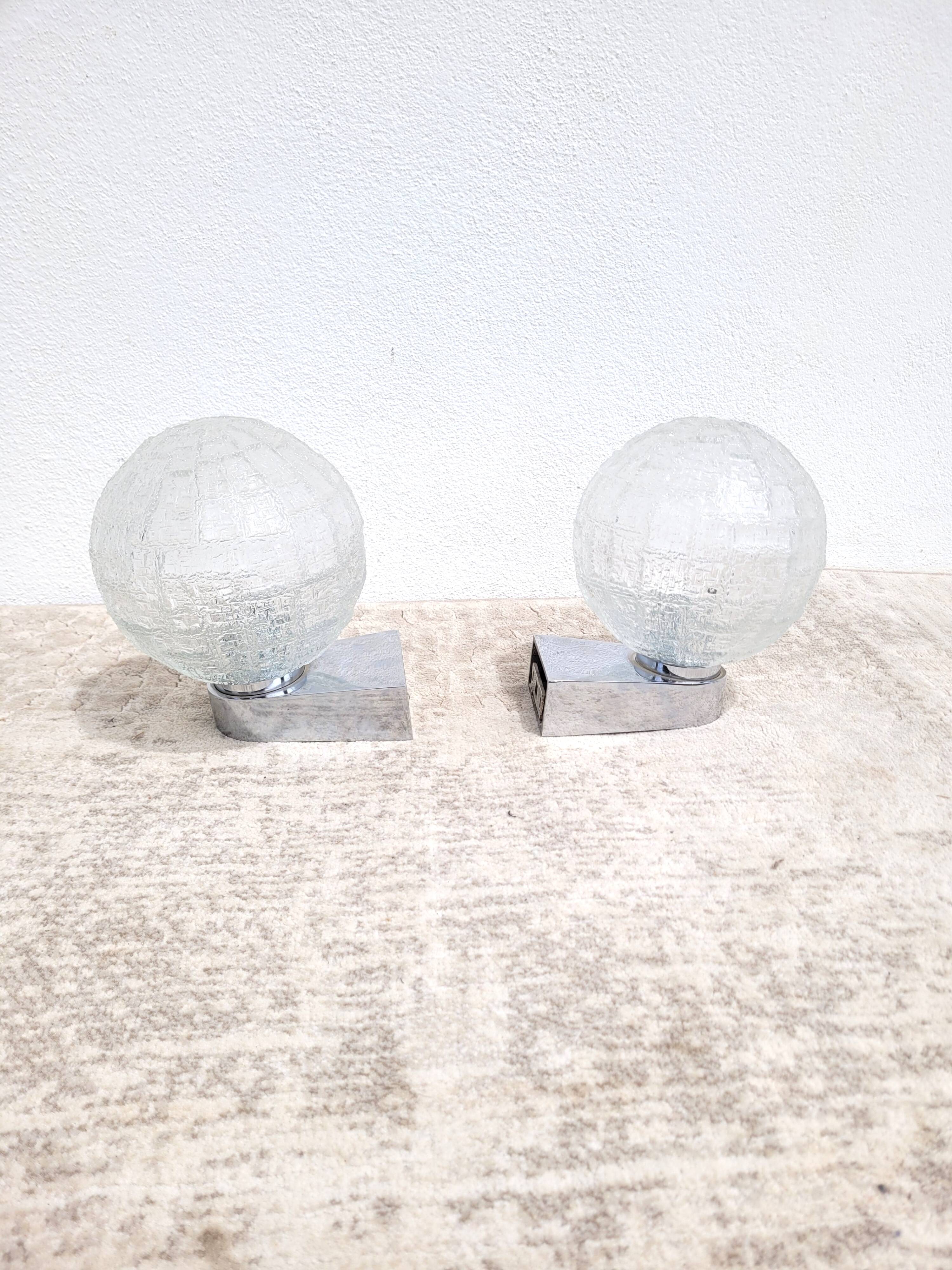 Pair wall lamps Keuco 1980