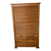 Notary furniture with wooden curtain