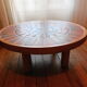 Table basse en bois et carreaux de ceramique des années 50