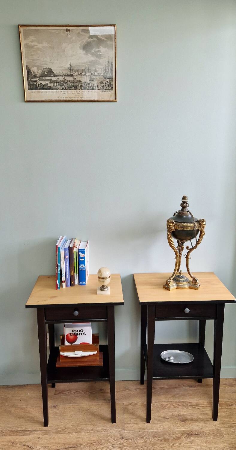 Hemmes solid pine bedside tables