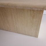80s travertine coffee table