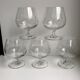 Set of 5 foot glasses engraved with stars 50s-60s