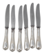 Christofle Marly, 6 table knives, silver-plated, in excellent condition.