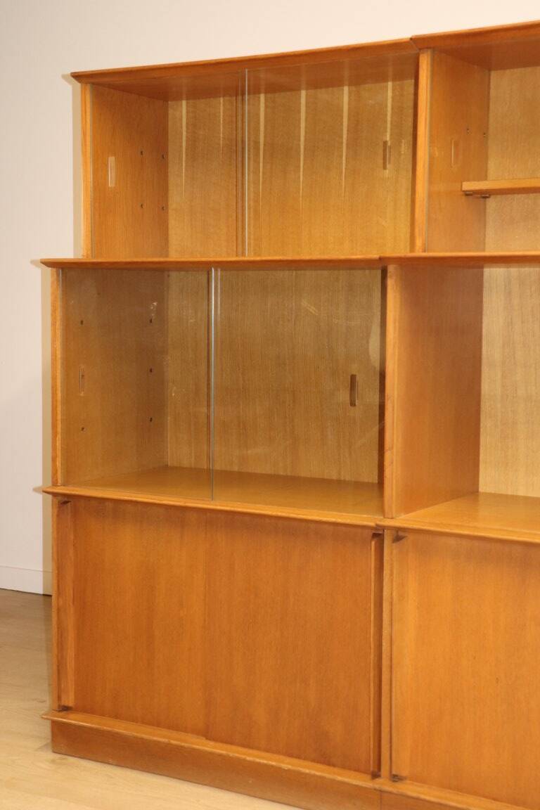 Vintage Oscar bookcase in oak, 1960s