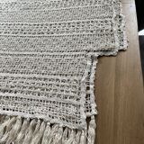 Bedside rug - throw in old cotton thread
