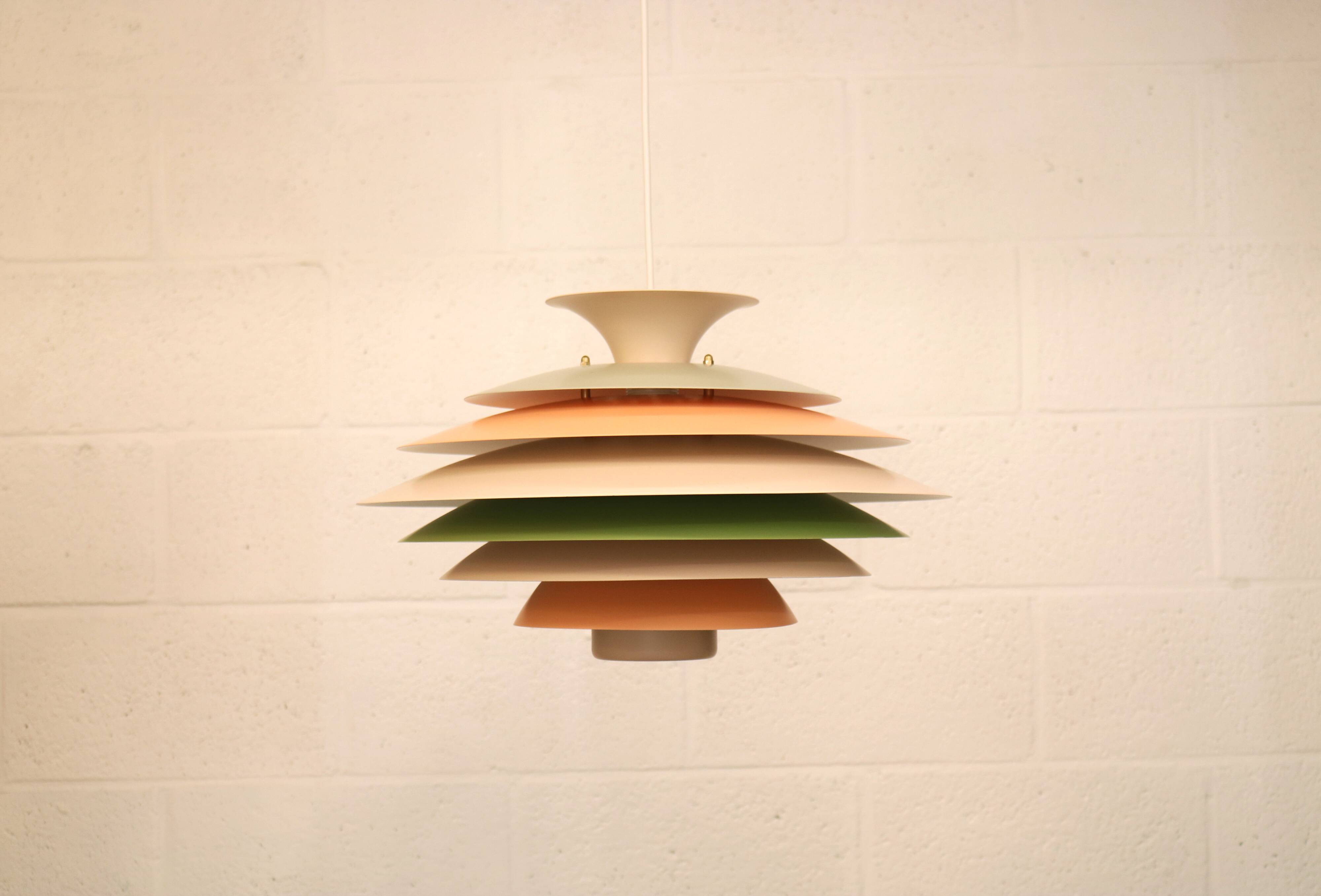 XL Colourful Pendant Lamp: Danish Mid-Century Modern by Formlight Design -