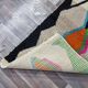 Handmade natural wool rug, size 100 x 200 cm