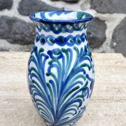 Vase en céramique espagnole Fajalauza, années 1970