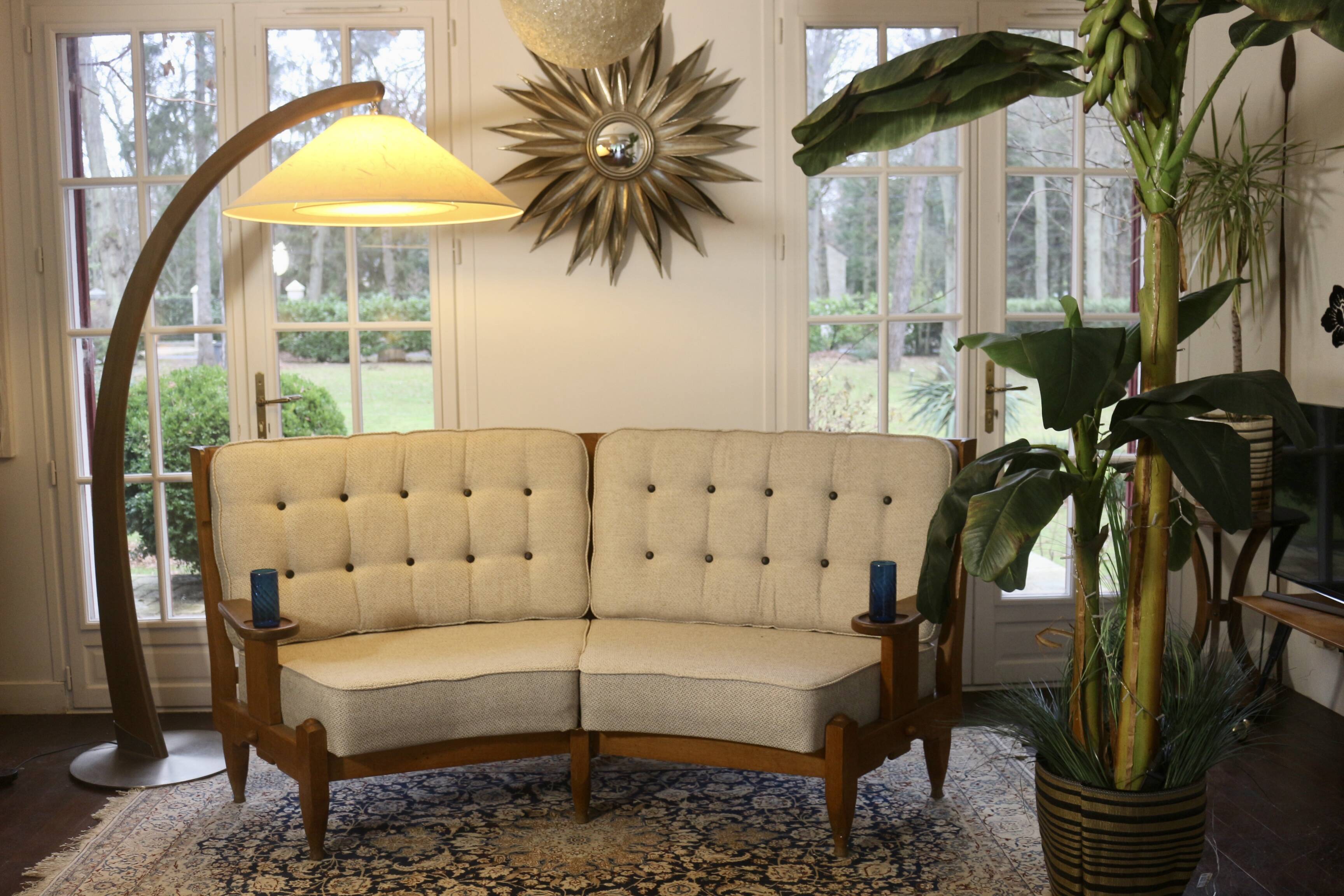 “Véronique” sofa, by Guillerme and Chambron, 1970s Vos Maison edition. Ref Veronica