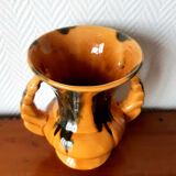 Vase with double ceramic handles 1960