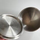 Vintage bowling ball chrome ice bucket - 70s