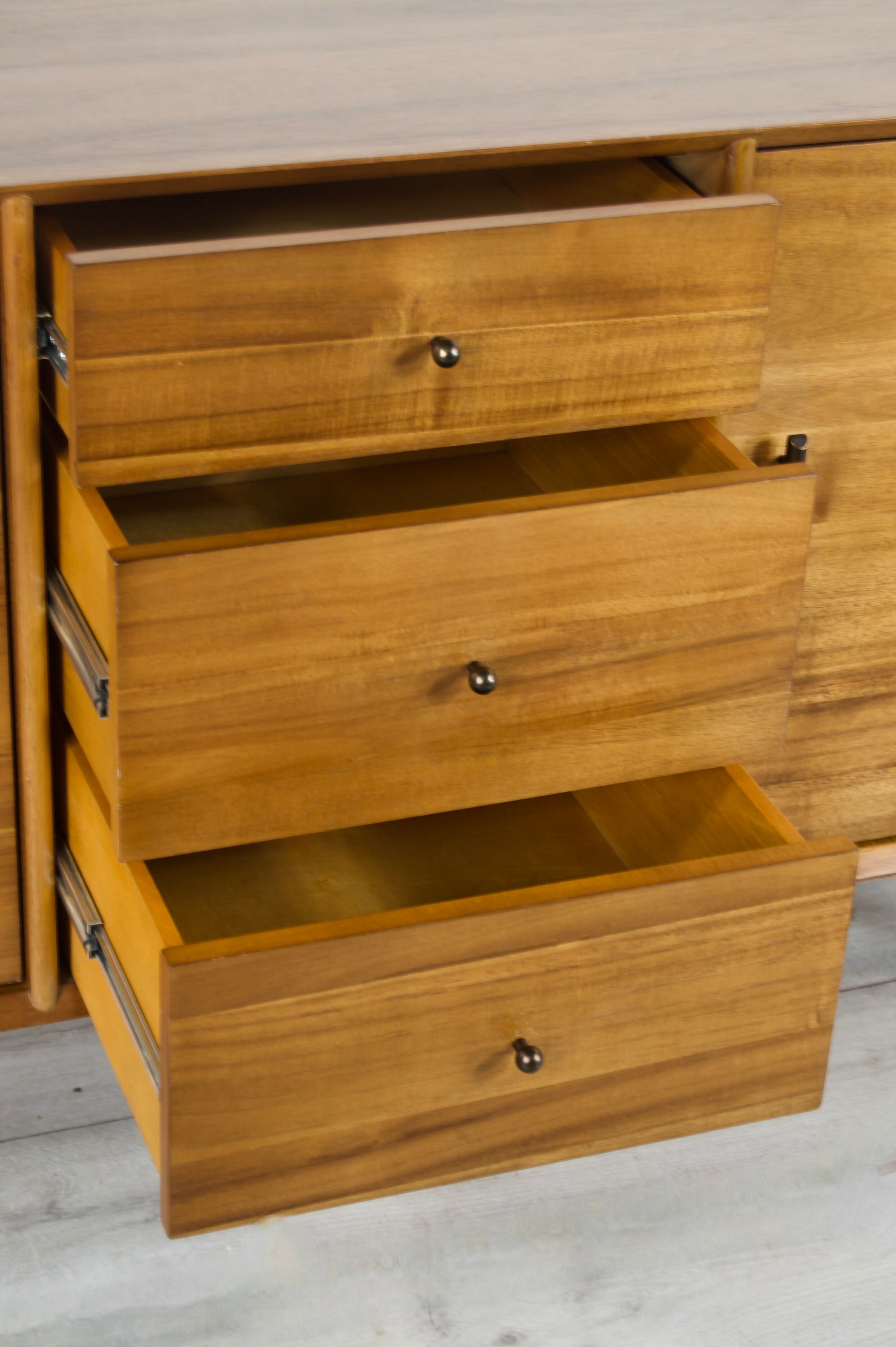Midcentury scandinavian walnut sideboard