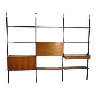 Mid-Century Teak Modular Wall Unit and Room Divider from Italy, 1960s