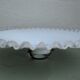 Suspension with serrated opaline lampshade