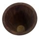 Vintage umbrella stand - holder oak basket storage design 60's minimalist