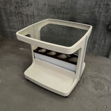 Side table on casters