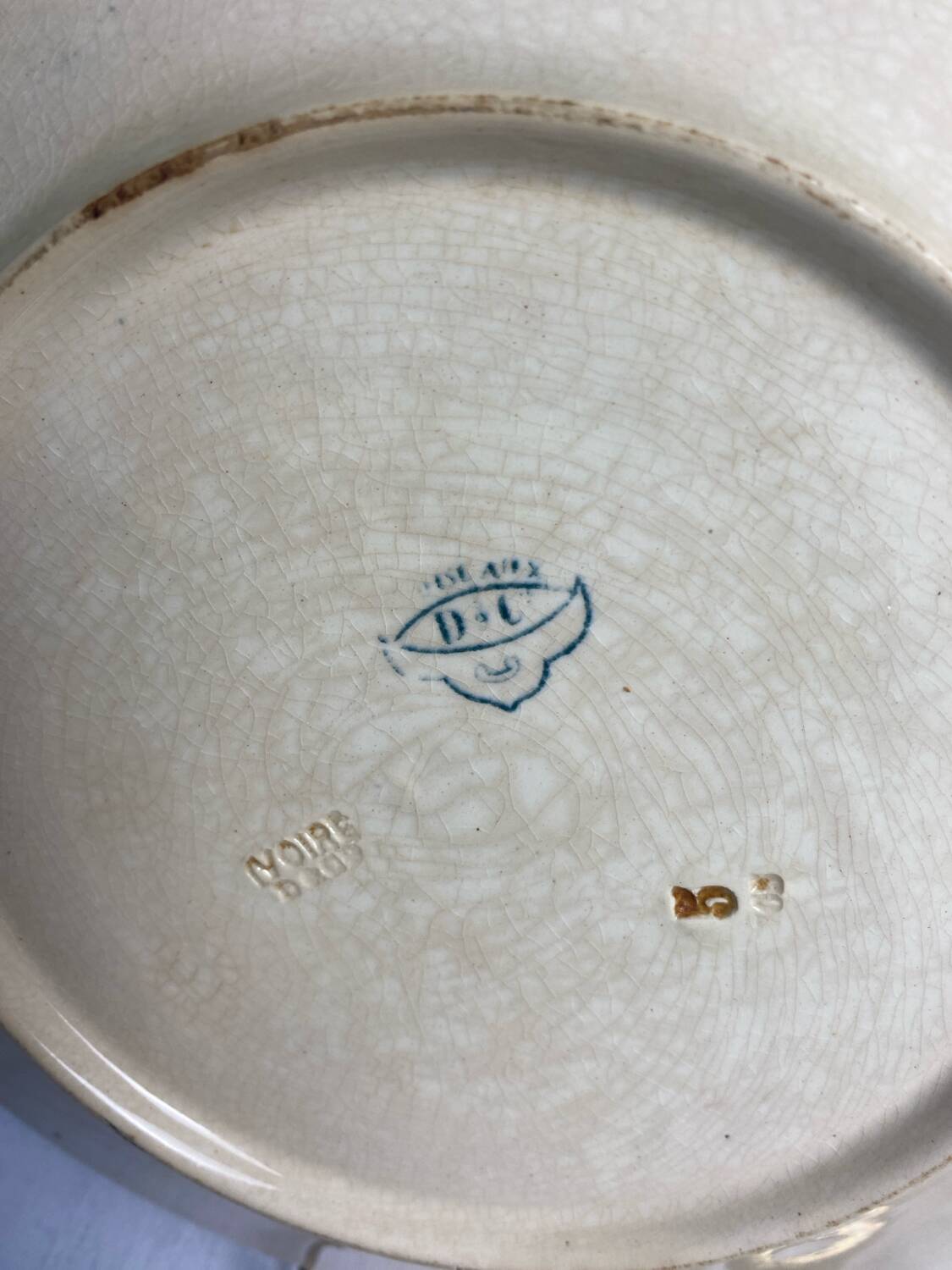 Ironware plate "birds"
