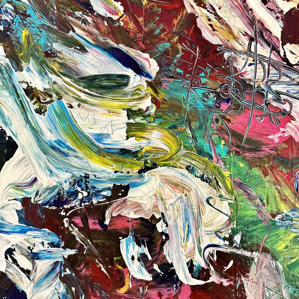 Felix Bachmann, Abstract Composition, 2023, Mixed Media