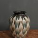 Vase en grès XXe poterie de Hohwiller décor géométrique