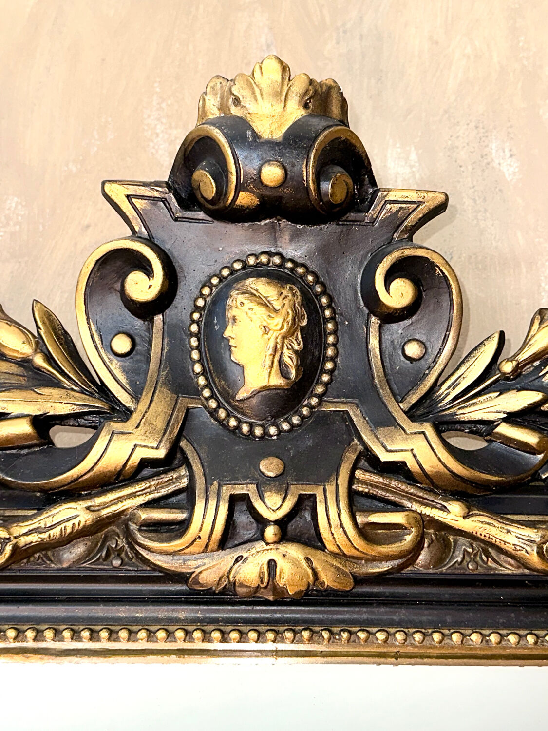 Old Louis-Philippe mirror with pediment