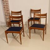Set of 4 vintage Scandinavian chairs in oak year 60 Ref. Marcel.