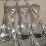 6 silver-plated oyster forks by Christofle, Albi pattern
