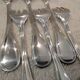 6 silver-plated oyster forks by Christofle, Albi pattern