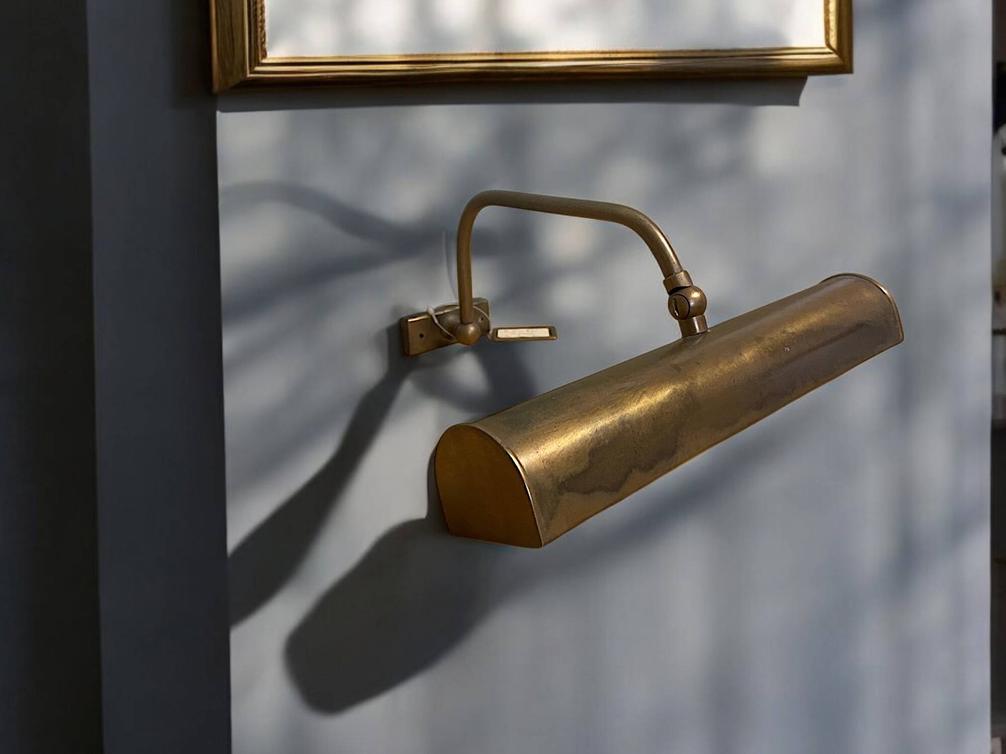 Industrial brass wall art picture lights
