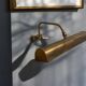 Industrial brass wall art picture lights
