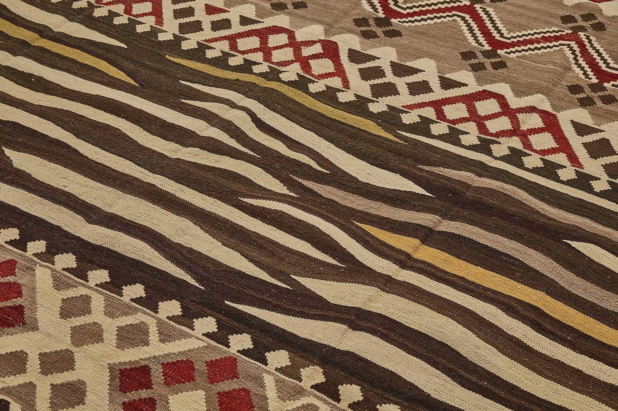 Contemporary Tribal Decorative Kilim 318 cm x 432 cm