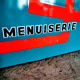 Old enamelplate "Menuiserie Gimm"