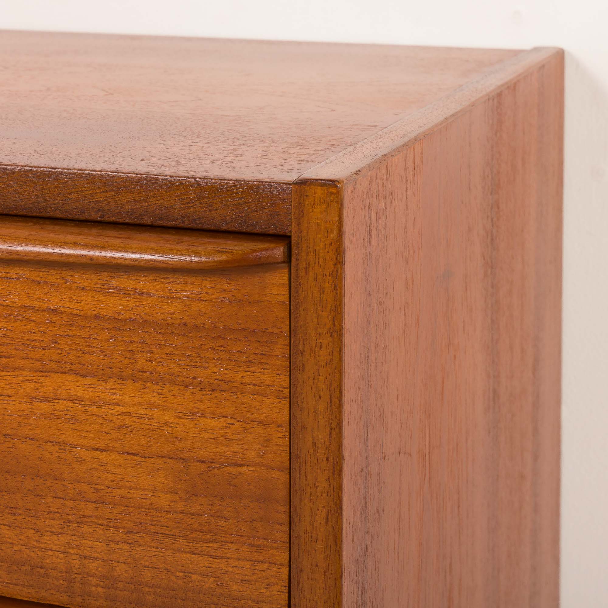 Danish teak chest of drawers, 1970s
