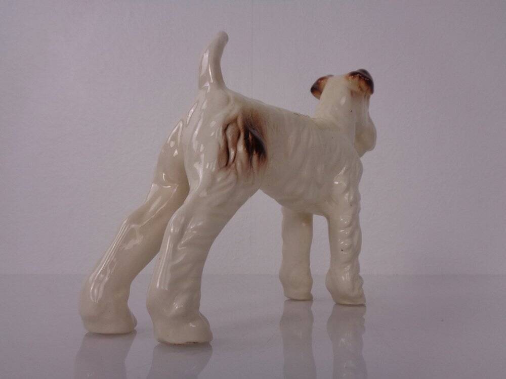 Porcelain Figurine of Fox Terrier, Denmark, 1950s
