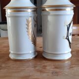 2 Limoges Porcelain Pharmacy Pots