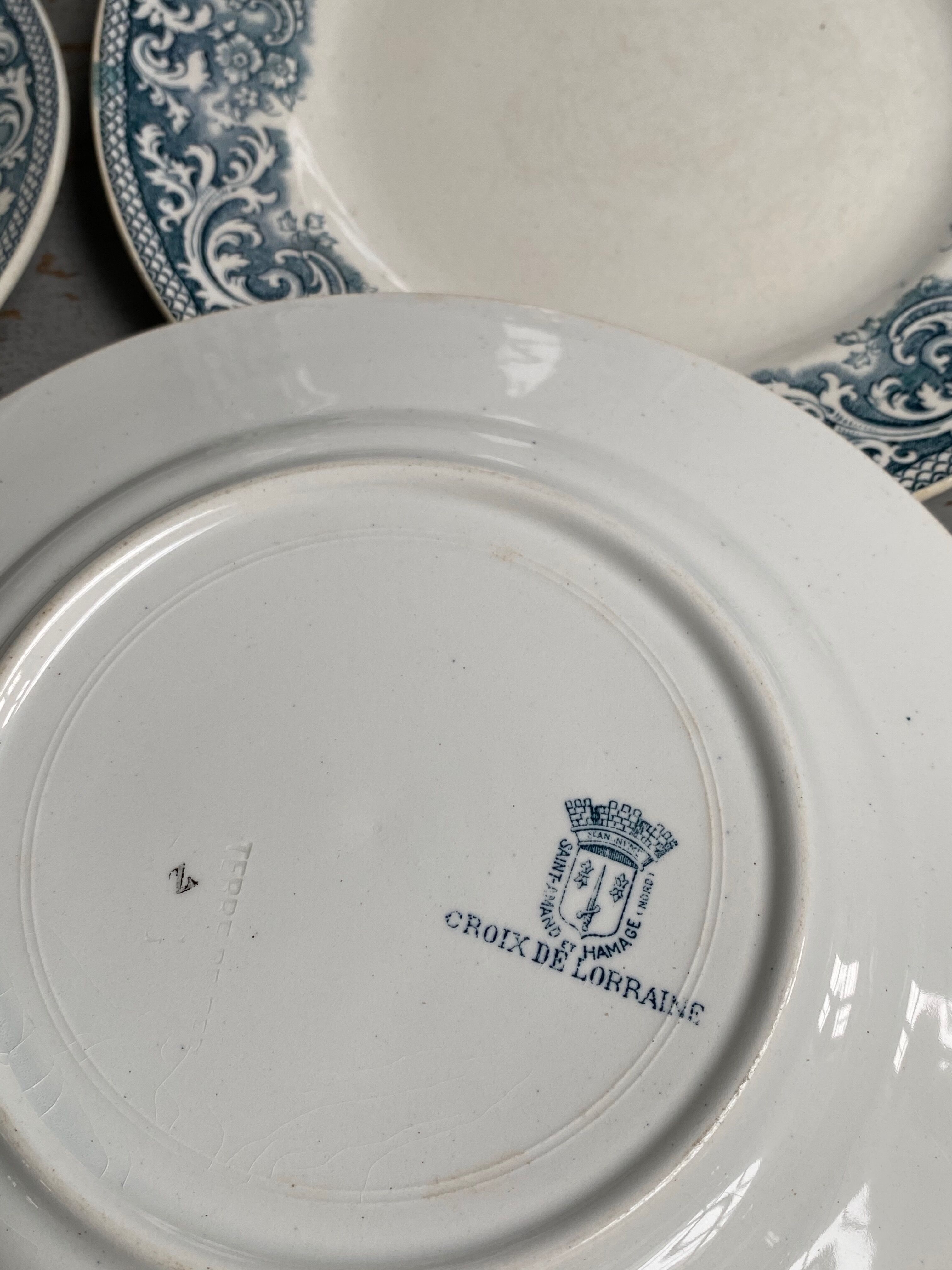 6 Terre de Fer flat plates, St Amand