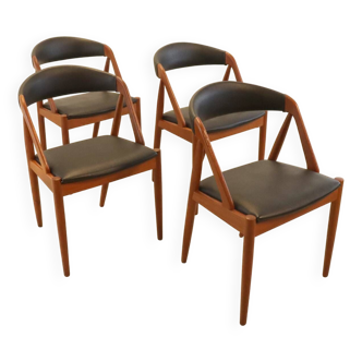 Set of 4 Kai Kristiansen for Schou Andersen chairs