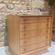 Oak chest of drawers