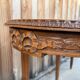 Louis XVI style piano bench in carved wood and caning